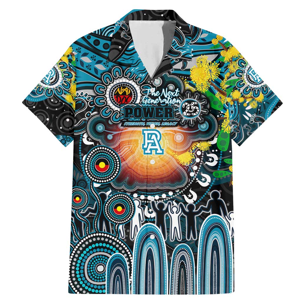 Personalised NAIDOC Week 2025 Power Football Family Matching Mermaid Dress and Hawaiian Shirt Aboriginal Dot Painting