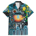Personalised NAIDOC Week 2025 Power Football Family Matching Mermaid Dress and Hawaiian Shirt Aboriginal Dot Painting