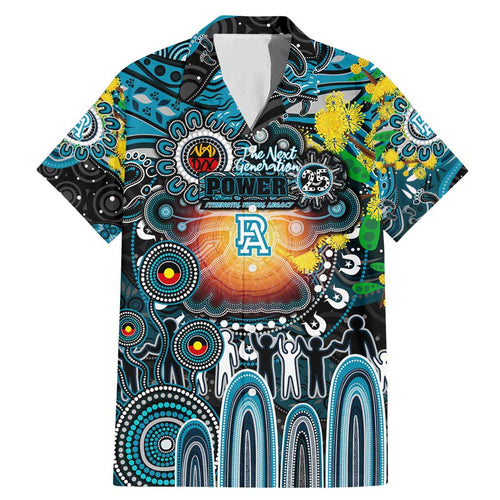 Personalised NAIDOC Week 2025 Power Football Family Matching Mermaid Dress and Hawaiian Shirt Aboriginal Dot Painting