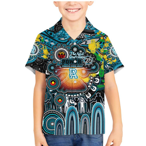 Personalised NAIDOC Week 2025 Power Football Family Matching Mermaid Dress and Hawaiian Shirt Aboriginal Dot Painting