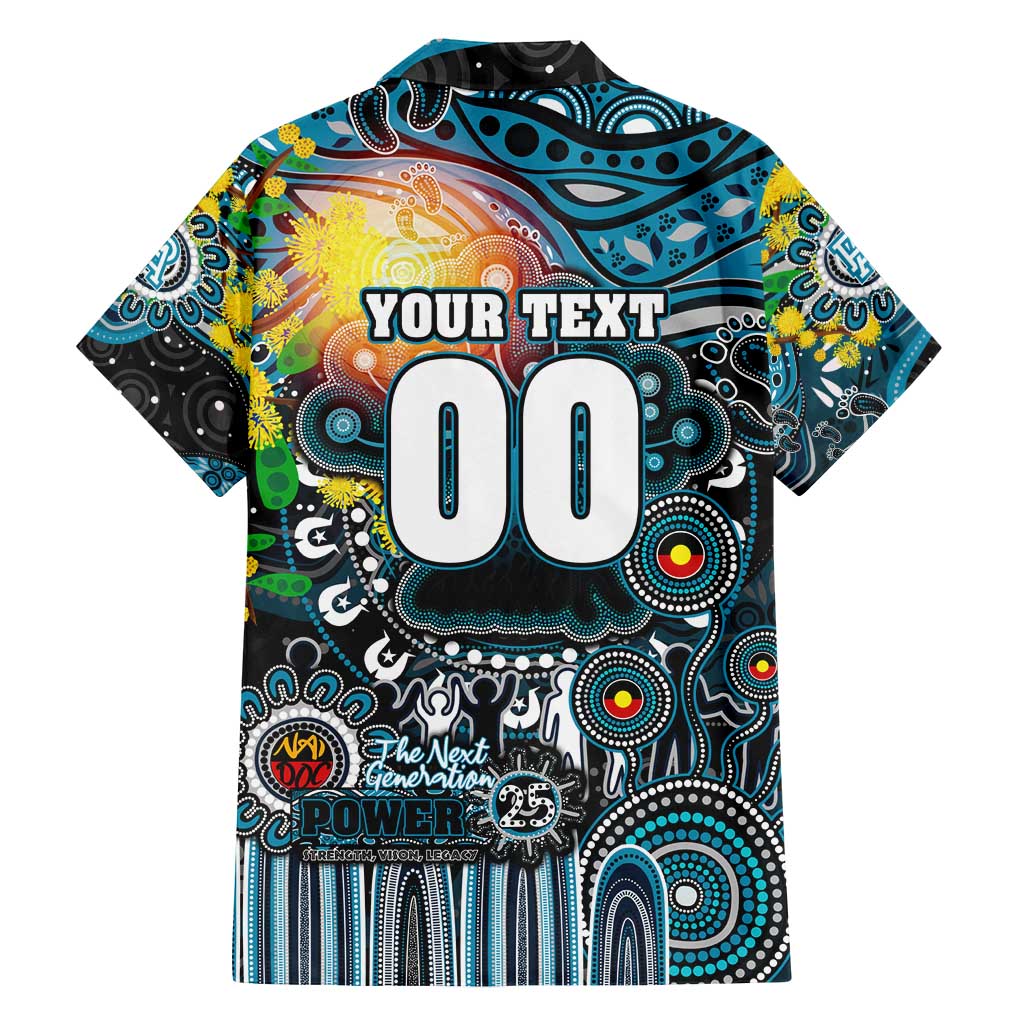 Personalised NAIDOC Week 2025 Power Football Family Matching Off Shoulder Maxi Dress and Hawaiian Shirt Aboriginal Dot Painting