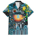 Personalised NAIDOC Week 2025 Power Football Family Matching Short Sleeve Bodycon Dress and Hawaiian Shirt Aboriginal Dot Painting
