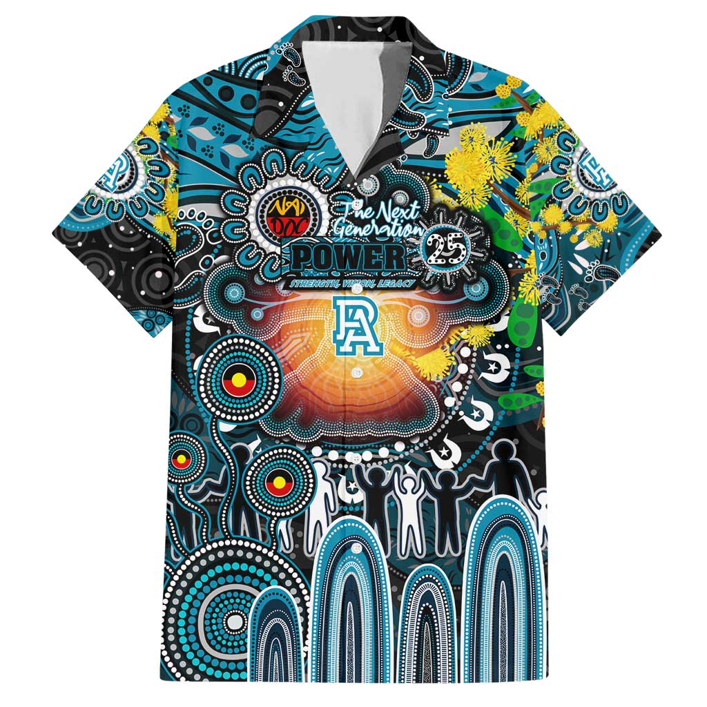 Personalised NAIDOC Week 2025 Power Football Family Matching Short Sleeve Bodycon Dress and Hawaiian Shirt Aboriginal Dot Painting
