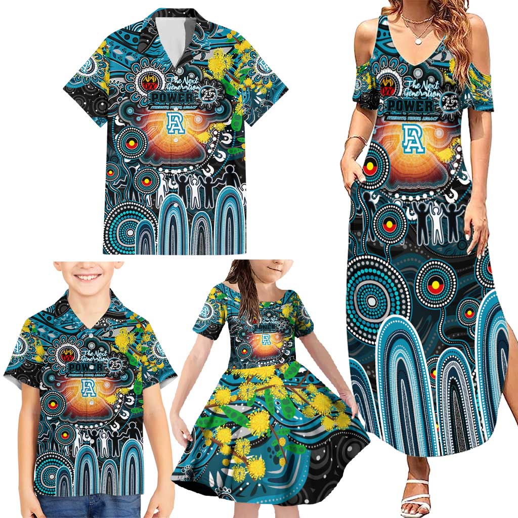Personalised NAIDOC Week 2025 Power Football Family Matching Summer Maxi Dress and Hawaiian Shirt Aboriginal Dot Painting