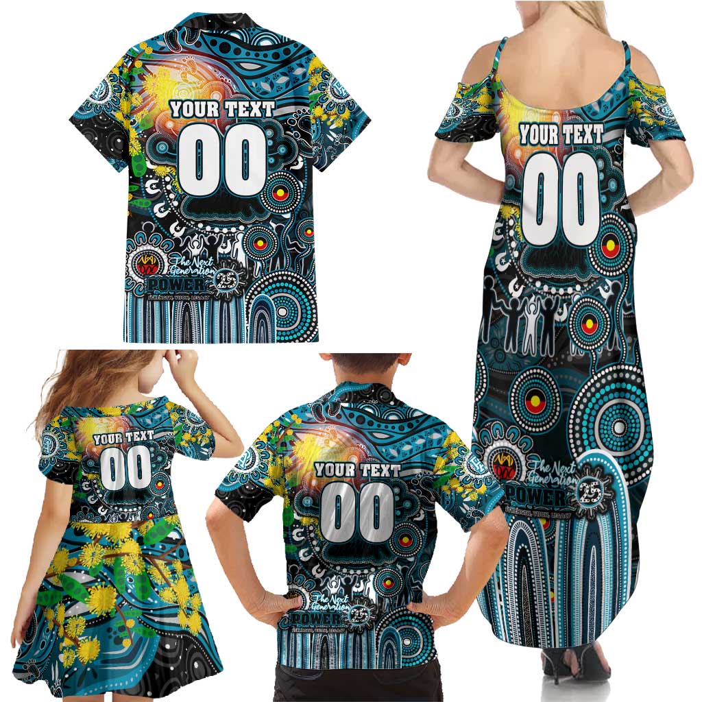 Personalised NAIDOC Week 2025 Power Football Family Matching Summer Maxi Dress and Hawaiian Shirt Aboriginal Dot Painting