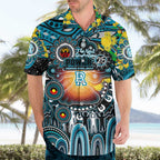 Personalised NAIDOC Week 2025 Power Football Hawaiian Shirt Aboriginal Dot Painting