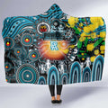 NAIDOC Week 2025 Power Football Hooded Blanket Aboriginal Dot Painting