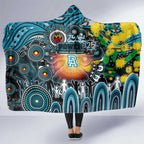 NAIDOC Week 2025 Power Football Hooded Blanket Aboriginal Dot Painting
