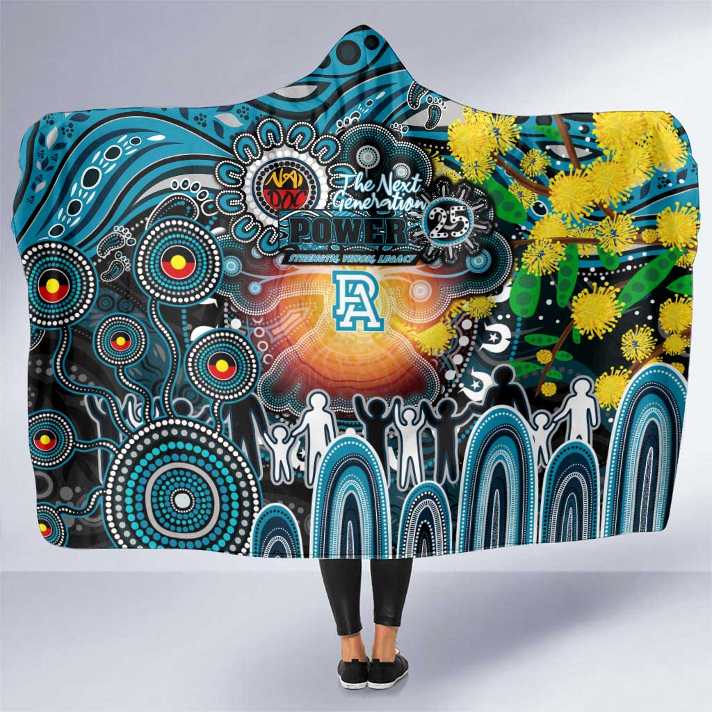 NAIDOC Week 2025 Power Football Hooded Blanket Aboriginal Dot Painting