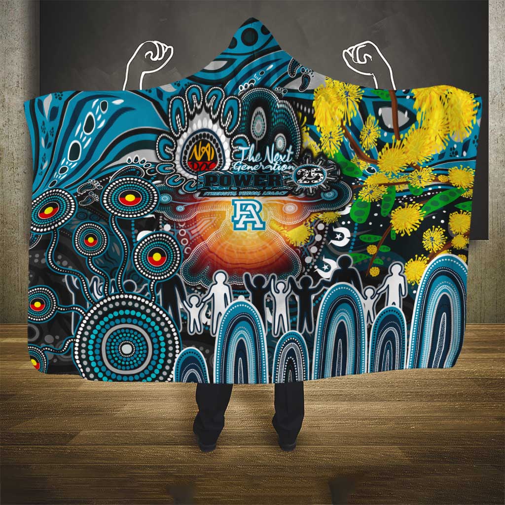 NAIDOC Week 2025 Power Football Hooded Blanket Aboriginal Dot Painting
