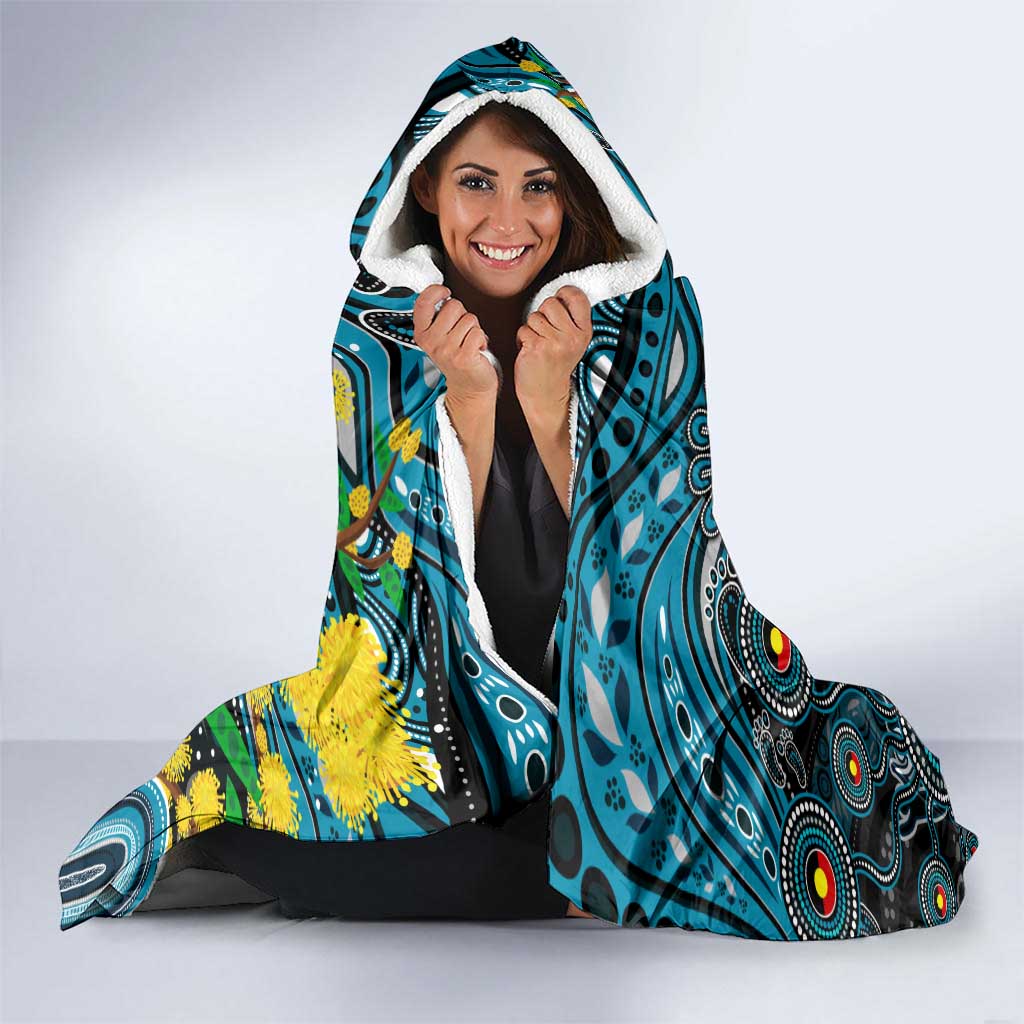 NAIDOC Week 2025 Power Football Hooded Blanket Aboriginal Dot Painting