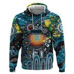 Personalised NAIDOC Week 2025 Power Football Hoodie Aboriginal Dot Painting