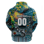 Personalised NAIDOC Week 2025 Power Football Hoodie Aboriginal Dot Painting