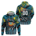 Personalised NAIDOC Week 2025 Power Football Hoodie Aboriginal Dot Painting