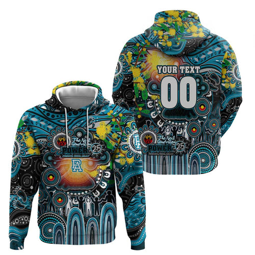 Personalised NAIDOC Week 2025 Power Football Hoodie Aboriginal Dot Painting