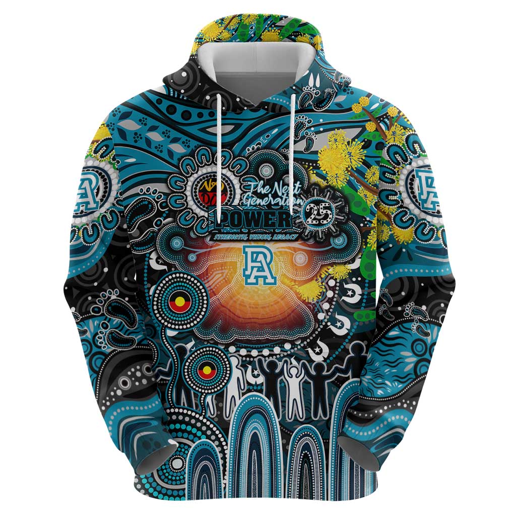 Personalised NAIDOC Week 2025 Power Football Hoodie Aboriginal Dot Painting