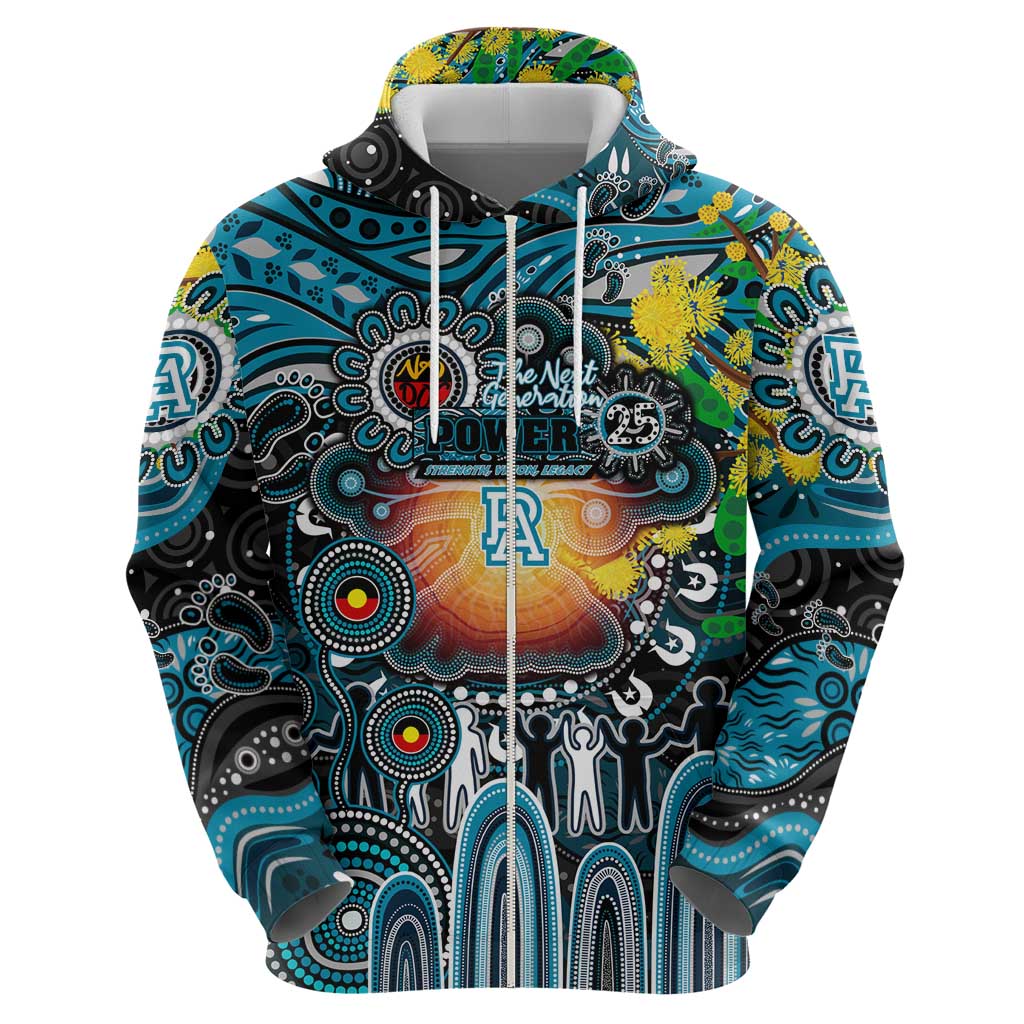 Personalised NAIDOC Week 2025 Power Football Hoodie Aboriginal Dot Painting