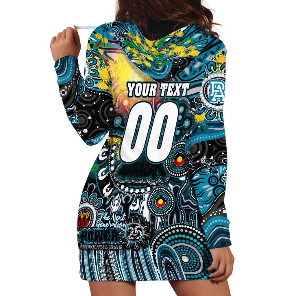 Personalised NAIDOC Week 2025 Power Football Hoodie Dress Aboriginal Dot Painting