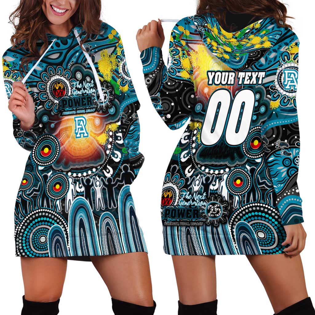 Personalised NAIDOC Week 2025 Power Football Hoodie Dress Aboriginal Dot Painting