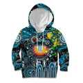 Personalised NAIDOC Week 2025 Power Football Kid Hoodie Aboriginal Dot Painting