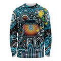 Personalised NAIDOC Week 2025 Power Football Long Sleeve Shirt Aboriginal Dot Painting