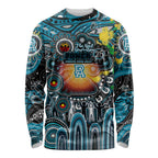 Personalised NAIDOC Week 2025 Power Football Long Sleeve Shirt Aboriginal Dot Painting