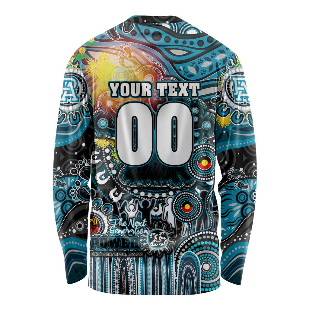Personalised NAIDOC Week 2025 Power Football Long Sleeve Shirt Aboriginal Dot Painting