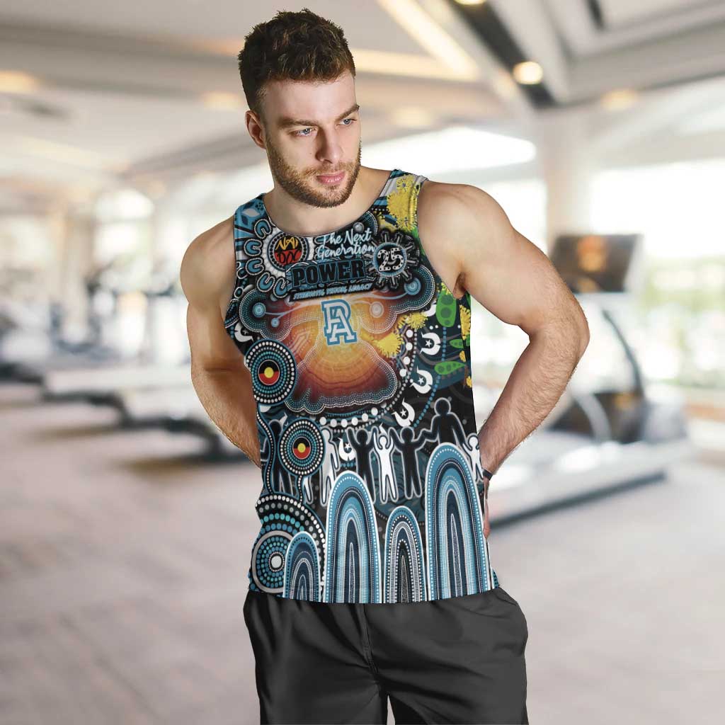 Personalised NAIDOC Week 2025 Power Football Men Tank Top Aboriginal Dot Painting