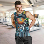 Personalised NAIDOC Week 2025 Power Football Men Tank Top Aboriginal Dot Painting