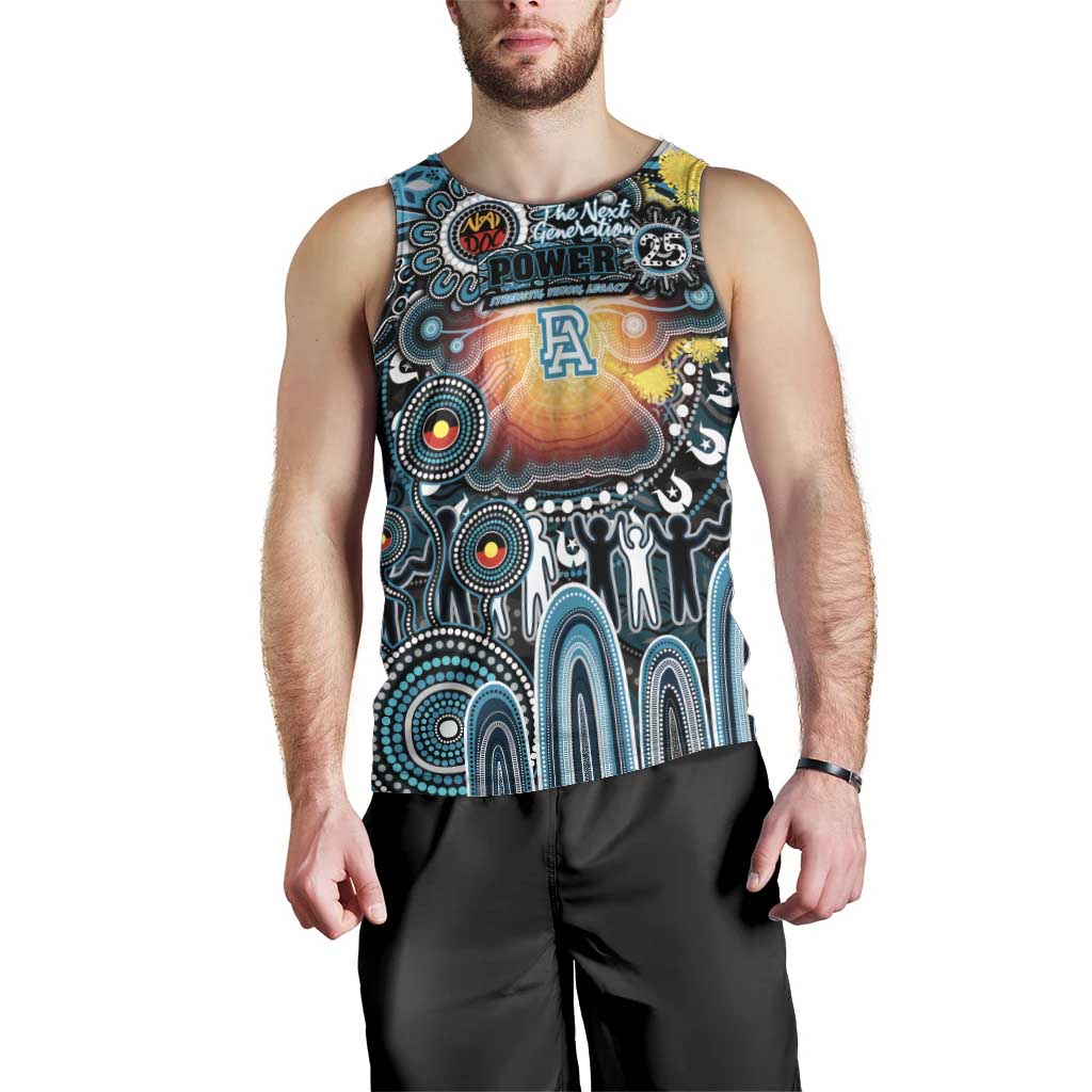 Personalised NAIDOC Week 2025 Power Football Men Tank Top Aboriginal Dot Painting