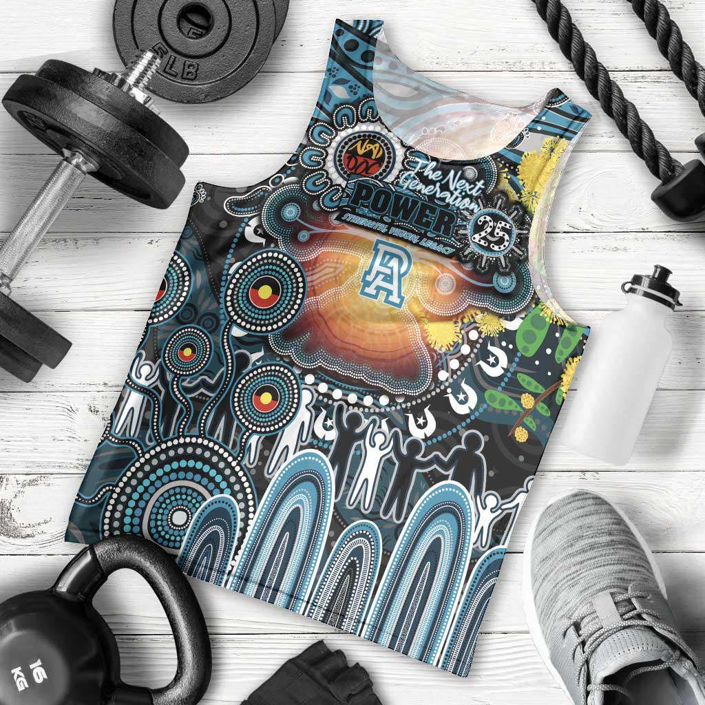Personalised NAIDOC Week 2025 Power Football Men Tank Top Aboriginal Dot Painting