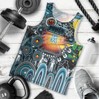 Personalised NAIDOC Week 2025 Power Football Men Tank Top Aboriginal Dot Painting