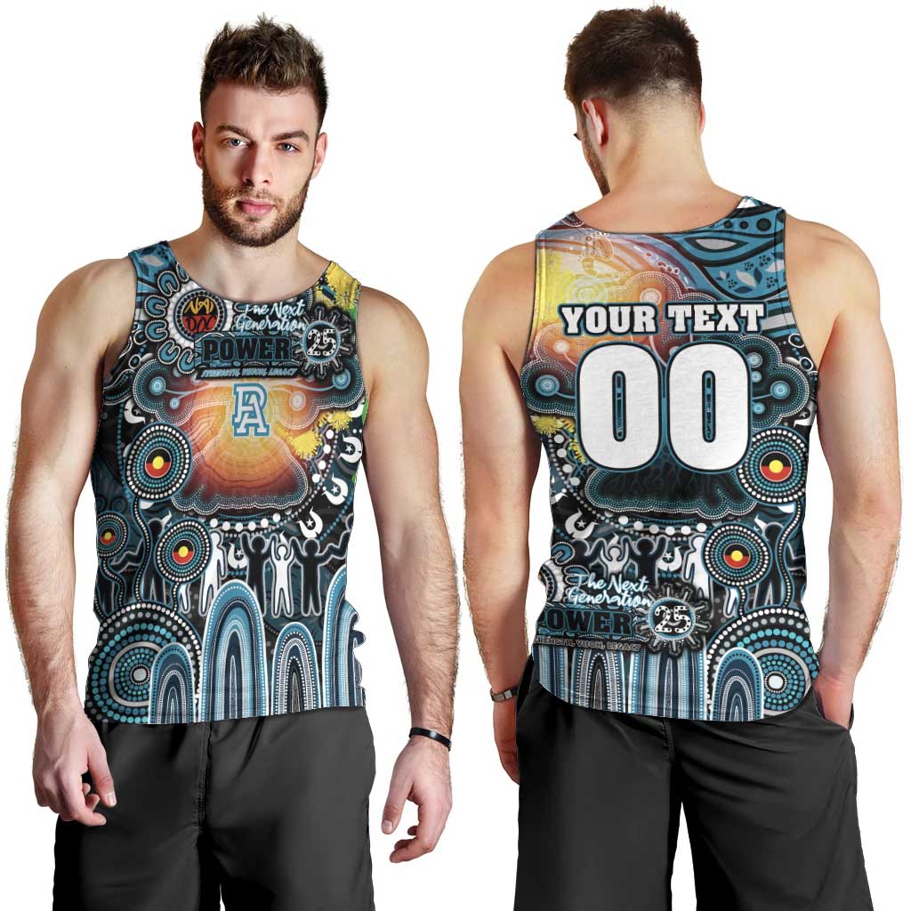 Personalised NAIDOC Week 2025 Power Football Men Tank Top Aboriginal Dot Painting