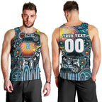 Personalised NAIDOC Week 2025 Power Football Men Tank Top Aboriginal Dot Painting