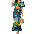 Personalised NAIDOC Week 2025 Power Football Mermaid Dress Aboriginal Dot Painting
