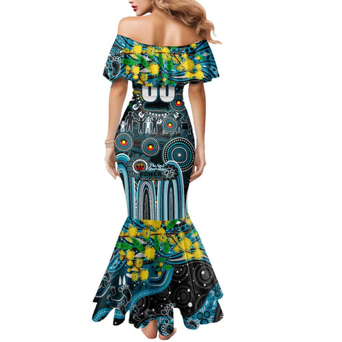 Personalised NAIDOC Week 2025 Power Football Mermaid Dress Aboriginal Dot Painting