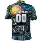 Personalised NAIDOC Week 2025 Power Football Polo Shirt Aboriginal Dot Painting