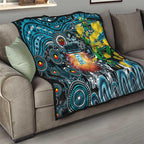 NAIDOC Week 2025 Power Football Quilt Aboriginal Dot Painting