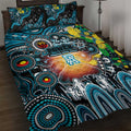 NAIDOC Week 2025 Power Football Quilt Bed Set Aboriginal Dot Painting