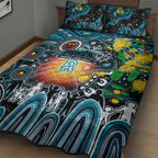NAIDOC Week 2025 Power Football Quilt Bed Set Aboriginal Dot Painting
