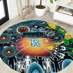 NAIDOC Week 2025 Power Football Round Carpet Aboriginal Dot Painting