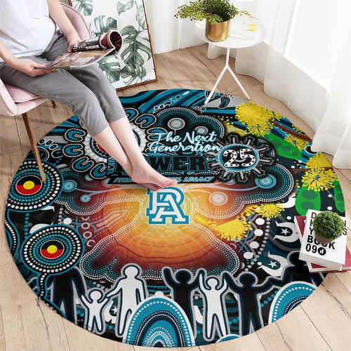 NAIDOC Week 2025 Power Football Round Carpet Aboriginal Dot Painting