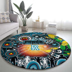 NAIDOC Week 2025 Power Football Round Carpet Aboriginal Dot Painting