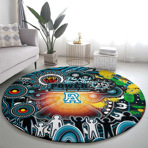 NAIDOC Week 2025 Power Football Round Carpet Aboriginal Dot Painting