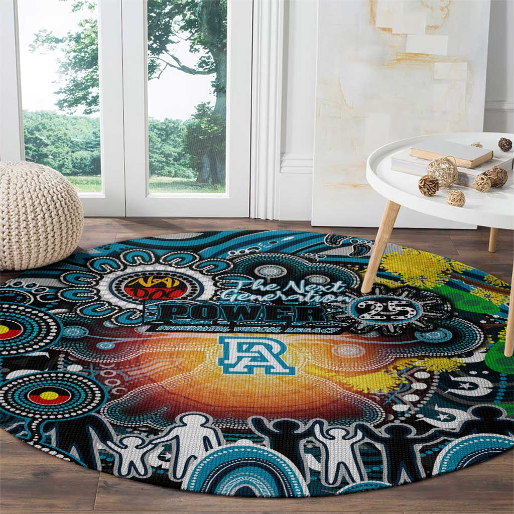 NAIDOC Week 2025 Power Football Round Carpet Aboriginal Dot Painting