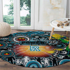 NAIDOC Week 2025 Power Football Round Carpet Aboriginal Dot Painting