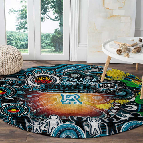 NAIDOC Week 2025 Power Football Round Carpet Aboriginal Dot Painting
