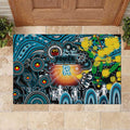NAIDOC Week 2025 Power Football Rubber Doormat Aboriginal Dot Painting
