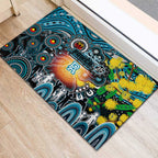 NAIDOC Week 2025 Power Football Rubber Doormat Aboriginal Dot Painting
