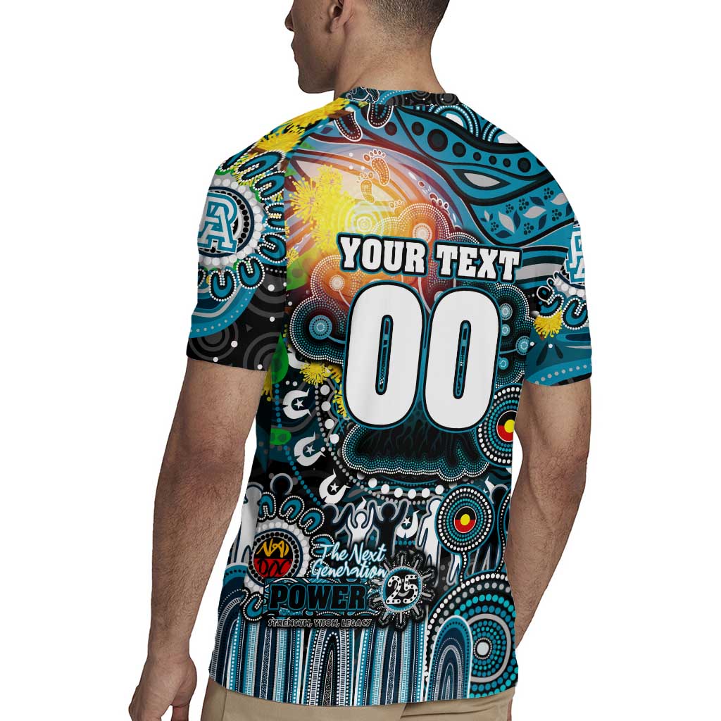 Personalised NAIDOC Week 2025 Power Football Rugby Jersey Aboriginal Dot Painting